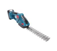 HELEVIA Taille-haie sans Fil 2 en 1, Cisaille à Gazon électrique Portative Rechargeable, Lames en Acier SK5, Double Interrupteur de sécurité, pour Jardin et Pelouse (Bouchon UE)