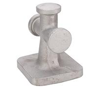 HELEVIA Taquet de Borne croisé Simple de 4.5 Pouces, Taquet D'amarrage en Aluminium Robuste pour Pont de Bateau