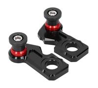 HELEVIA Tendeur de Chaîne de Réglage, Bloc de Réglage de Chaîne de Moto adapté pour CBR650R/CB650R/CBR650F/CB650F, Bras Oscillant de Protection, Traitement en Aluminium CNC