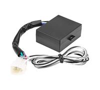HELEVIA Turbo Timer Dispositif, LED Affichage de l'unité de Commande du Stylo Noir avec Moniteur RPM et Fonction de sécurité, 12v Timer Auto Universal pour Turbo, Sauver la Consommation de (Feu rouge)
