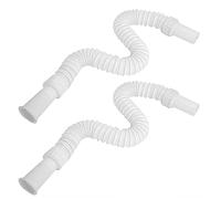 HELEVIA Tuyau de Vidange de Bassin 35,5-72 Cm Abs Flexible Rétractable | Matériau ABS, compatibilité avec Lavabo de Salle de Bain, Accessoires de Lavabo, Diamètre 3,2 Cm, Rétractable 35,5-72 Cm, 2