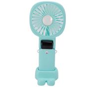 HELEVIA Ventilateur Portable Portable, Banque de Puissance Silencieuse au Cou accroché Auprès de Bureau USB, Conception Légère, Batterie Haute capacité, pour L'extérieur (Vert)