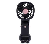 HELEVIA Ventilateur Portable Portable, Banque de Puissance Silencieuse au Cou accroché Auprès de Bureau USB, Conception Légère, Batterie Haute capacité, pour L'extérieur (Bleu)