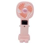 HELEVIA Ventilateur Portable Portable, Banque de Puissance Silencieuse au Cou accroché Auprès de Bureau USB, Conception Légère, Batterie Haute capacité, pour L'extérieur (Rose)