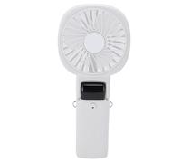HELEVIA Ventilateur Portable Portable, Banque de Puissance Silencieuse au Cou accroché Auprès de Bureau USB, Conception Légère, Batterie Haute capacité, pour L'extérieur (Blanc)