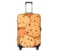 Helhappy Housse de protection pour valise de voyage - Motif pépites de chocolat - Lavable - Spandex - 45,7 à 81,3 cm, Cookies aux pépites de chocolat, L