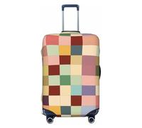 Helhappy Housse de protection pour valise de voyage - Motif pépites de chocolat - Lavable - Spandex - 45,7 à 81,3 cm, Plusieurs couleurs à carreaux, S