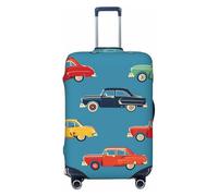 Helhappy Housse de protection pour valise de voyage, motif voitures de dessin animé, lavable, en élasthanne, élastique, 73,5 à 81,3 cm, Cars de dessin animé., XL