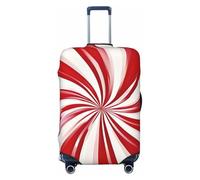 Helhappy Housse de protection pour valise, motif vortex rouge abstrait, lavable, en élasthanne, élastique, 45,7 à 81,3 cm, Vortex rouge abstrait, XL