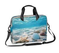 Helhappy Sac à bandoulière pour ordinateur portable 15,7" - Pour photographie sous-marine, coquillages, étoile de mer - Étanche - Pour homme et femme