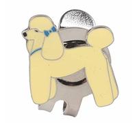Helhom Clip de Chapeau de Golf en Acier Inoxydable avec marqueur à Billes magnétique Accessoire, golfeurs Conception compacte légère, Acier Inoxydable de 1,2 Pouce (Chien)