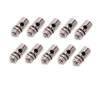 Helhom Connecteurs de Tige de poussée RC 10pcs, Stoppers de Liaison réglable Rapide en Acier Inoxydable de Haute qualité, modèles Avions de diamètre hexadécimal de 1,8 mm léger de 1,8 mm