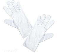 Unbekannt Gants en microfibre pour montres/bijoux/nettoyage lavables (100% microfibre = 70% polyester, 30% nylon), blanc, 12