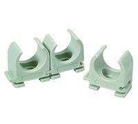 Helia 612512111 pack de 50 Attaches 20 mm Boîte PVC Gris