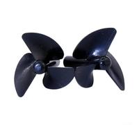 Hélice 3 pales PC haute résistance pour bateau RC avec arbre de 2,6 mm à 2,7 mm compatible avec les modèles télécommandés en noir ou rouge options de couleur pour les mises à niveau de course et de