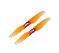 Hélice 3018 3 Pouces, 2 Cure-Dents, Ultra légère, Compatible avec Les Drones FPV à Moteur 1204 1303(3018 4Pairs Orange)
