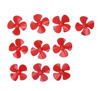 Hélice 4 pales 80 mm en Plastique, Jouet Rotatif à Monter soi-même, modèle XR-149, Accessoires pour Voiture télécommandée (Rouge)
