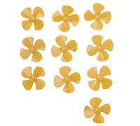 Hélice 4 pales 80 mm en Plastique, Jouet Rotatif à Monter soi-même, modèle XR-149, Accessoires pour Voiture télécommandée (Jaune)