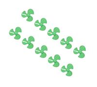 Hélice à 3 Pales, 10 Hélices en Plastique Durables avec Trou de 2 Mm pour Modèle de Jouets de Bricolage (Vert)