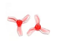 Hélice à 3 pales 1219-3 31mm, trou de 1.0mm, matériau PC haute ténacité de 5.1 pouces for Drone Mobula6 HD 65mm FPV, 4 paires(Red)