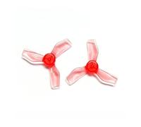 Hélice à 3 pales 1219, 31mm, 1.2 pouces, trou d'arbre de 1mm, for pièces FPV 0703 - 1103, 8 pièces/4 paires(Red)