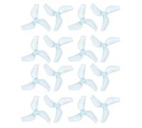Hélice à 3 pales 1219S 31mm, 8/12 Paires, 1.0mm/0.8mm CW/CCW, Accessoires PC, compatibles avec Le Drone Freestyle de Course RC Micro TinyWhoop FPV(8Pairs 1.0mm Blue)