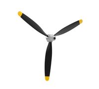 Hélice à 3 pales for Avion RC 761-5 P-51D 761-8 F4U 761-9 T28 761-11 BF109 761-12 Spitfire 761-13 P40 761-15(Black)