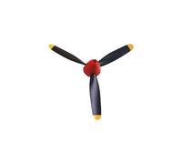Hélice à 3 pales for Avion RC 761-5 P-51D 761-8 F4U 761-9 T28 761-11 BF109 761-12 Spitfire 761-13 P40 761-15(Orange)