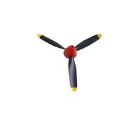 Hélice à 3 pales for Avion RC 761-5 P-51D 761-8 F4U 761-9 T28 761-11 BF109 761-12 Spitfire 761-13 P40 761-15(Navy Blue)