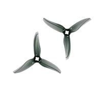 Hélice à 3 pales M5 3520 3.5x2x3 3.5 pouces et support en T de 1.5mm for pièces de drones de course FPV, 4 pièces/2 paires(Clear grey)