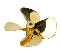 Hélice à 4 lames efficace pour bateaux télécommandés, tailles 55 mm/60 mm, idéale pour les ROV marins (D60 mm droite)