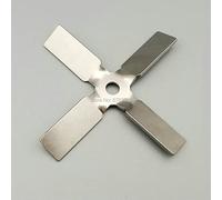 Hélice à quatre pales en acier inoxydable 304, 1 pièce, presse d'agitation sur la palette transversale du matériau, for mélangeur de laboratoire(40mm)