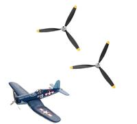 Hélice d'avion RC avec Spinner 2 3 4, 2 pièces, hélices compatibles avec les modèles de voitures RC P51D Mustang BF109 F4U(500mm F4U Propeller)