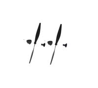 Hélice d'avion RC avec Spinner 2 3 4, 2 pièces, hélices compatibles avec les modèles de voitures RC P51D Mustang BF109 F4U(4 with spinner)