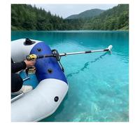 Hélice de bateau alimentée par perceuse - 125 cm - Fixation de palme d'urgence et de kayak - Lame d'entraînement pour perceuses - Avec pince (L - 125 cm) (avec support, L-125 cm)
