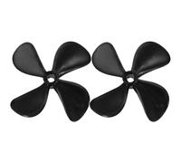 Hélice de Bateau Radiocommandé, Paire 4mm, PC Noir, Montage Facile | Pièce pour Rc Boat, Performance Fiable, Style Sobre, Installation Rapide, Lot de Deux, Usage Nautique