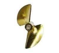 Hélice de Bateau RC, 30-52 mm, 2 pales en cuivre-béryllium, for Divers Bateaux électriques et au méthanol, Pas de 1,4, 1 pièce(Diameter 32mm)