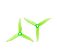 Hélice de drone 10,2 cm à 3 lames/hélice triple lame 1,5 mm CW CCW FPV, hélices silencieuses pour drones de course freestyle (vert)