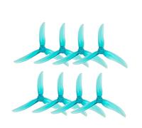 Hélice de Drone 4 Paires d'hélices V2 BB39 5 Pouces 3 hélices for Kits de châssis en X en Fibre de Carbone V2 5 Pouces(4pairs Blue)