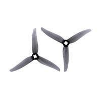 Hélice de drone de 10,2 cm à 3 lames/hélice triple lame de 1,5 mm CW CCW FPV, hélices silencieuses pour drones de course freestyle (gris)