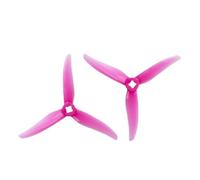 Hélice de drone de 10,2 cm à 3 lames/hélice triple lame de 1,5 mm CW CCW FPV, hélices silencieuses pour drones de course freestyle (rose)