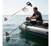Hélice de Forage Propulseur Bateau Portable Sans Fil Alimenté Par Perceuse, Petit Moteur Hors-bord Monté sur Pince/Support, Pagaie Électrique pour Bateau Secours