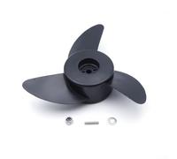 Hélice de moteur hors-bord électrique, 1 lot de pièces de rechange avec vis de verrouillage, construction en plastique pour une efficacité à haute vitesse, kit d'installation facile pour bateau