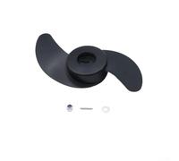 Hélice de moteur hors-bord pour bateau électrique à la traîne - Accessoire compatible avec SUNELEXE Savylor Marina Watersnake en plastique - Design à deux ou trois lames (B)
