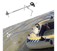 Hélice de perceuse électrique sans fil portable pour bateaux gonflables, perceuse d'urgence entraînée avec support de kayak, construction en tube d'aluminium durable