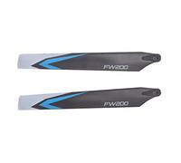 Hélice de télécommande pour hélicoptère, lame de rechange pour hélicoptère RC Fly Wing FW200, mini-hélices en plastique à haute résistance offrant un vol stable et peu bruyant (Bleue)