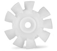 3RG Motoventilateur 80238 – Hélice 9 pales blanche pour 2CV, Dyane, AMI, Méhari