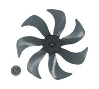 Hélice de ventilateur noire transparente 350 mm 9 feuilles Noir transparent | Design silencieux, structure à 7 feuilles, couvercle d'écrou, nettoyage facile à l'eau, convient pour une tige de 0,8 cm