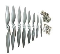 Hélice électrique en Nylon et Fiber de Verre, 4 pièces, Compatible avec différentes Tailles 12x6 13x6.5 14x7 15x8 16x8 16x12 17x8 17x10 Compatible avec modèles RC(16x12 4pcs)