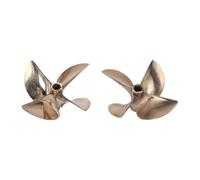 Hélice en Laiton 2 Pièces, 4 Pales de 67 Mm de Diamètre, Pas de 1,7 Pouces, Ensemble d'hélices de Bateau RC, pour Bateau OD RC 836